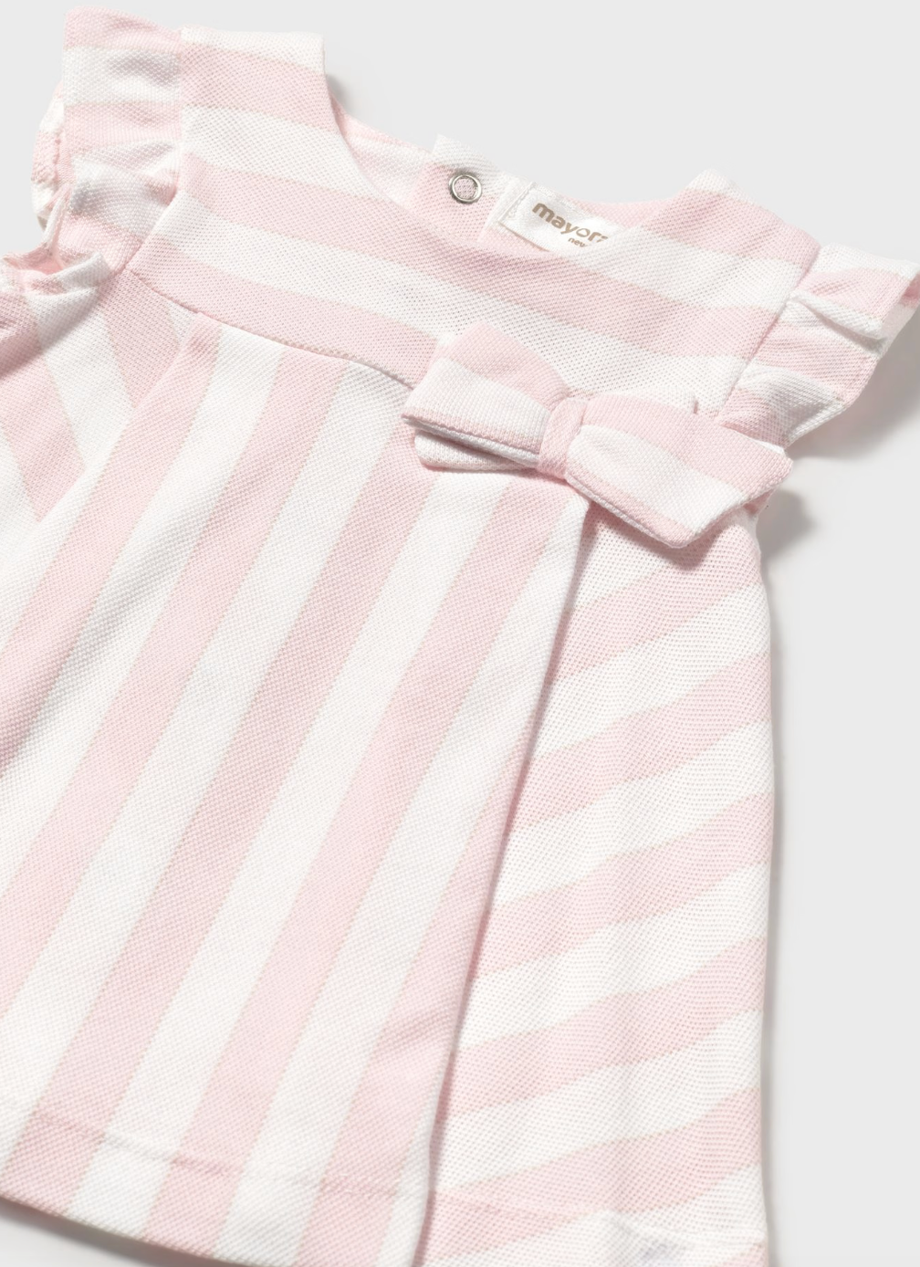 Striped Flutter Dress - Pink FINAL SALE