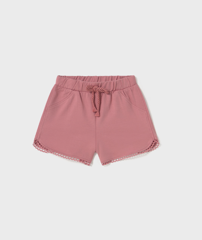 Scalloped Shorts - Blush FINAL SALE
