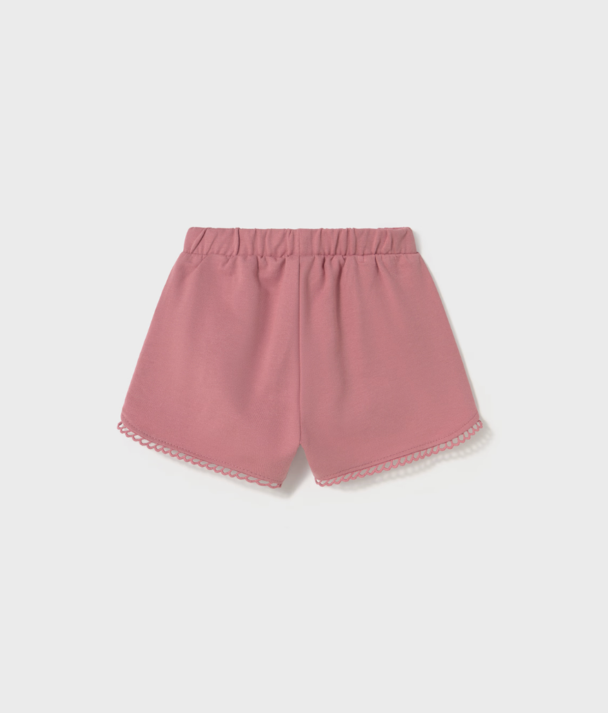 Scalloped Shorts - Blush FINAL SALE