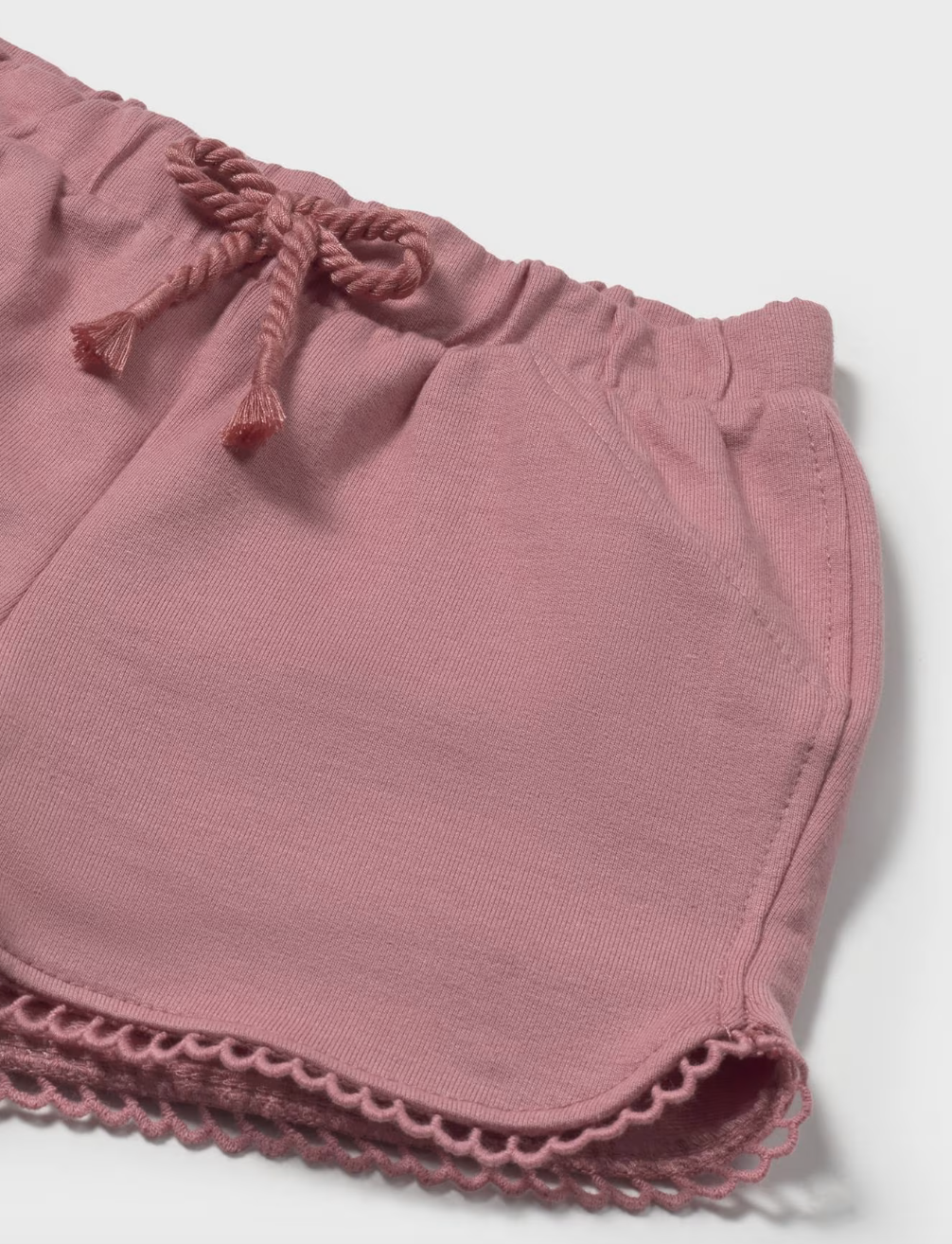 Scalloped Shorts - Blush FINAL SALE