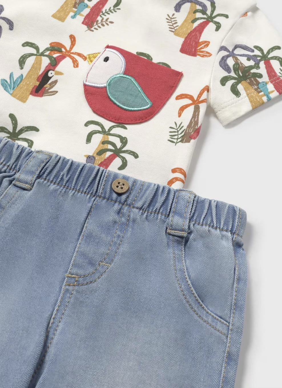 Graphic Tee and Shorts - Parrot Pocket FINAL SALE