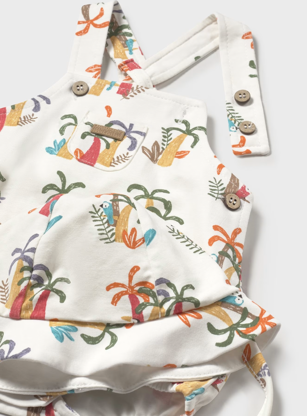 Short Romper and Hat - Jungle FINAL SALE