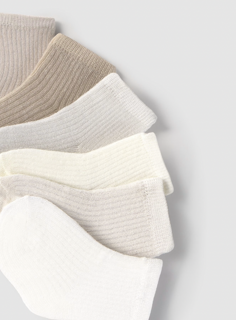 Set of 6 Socks - Natural