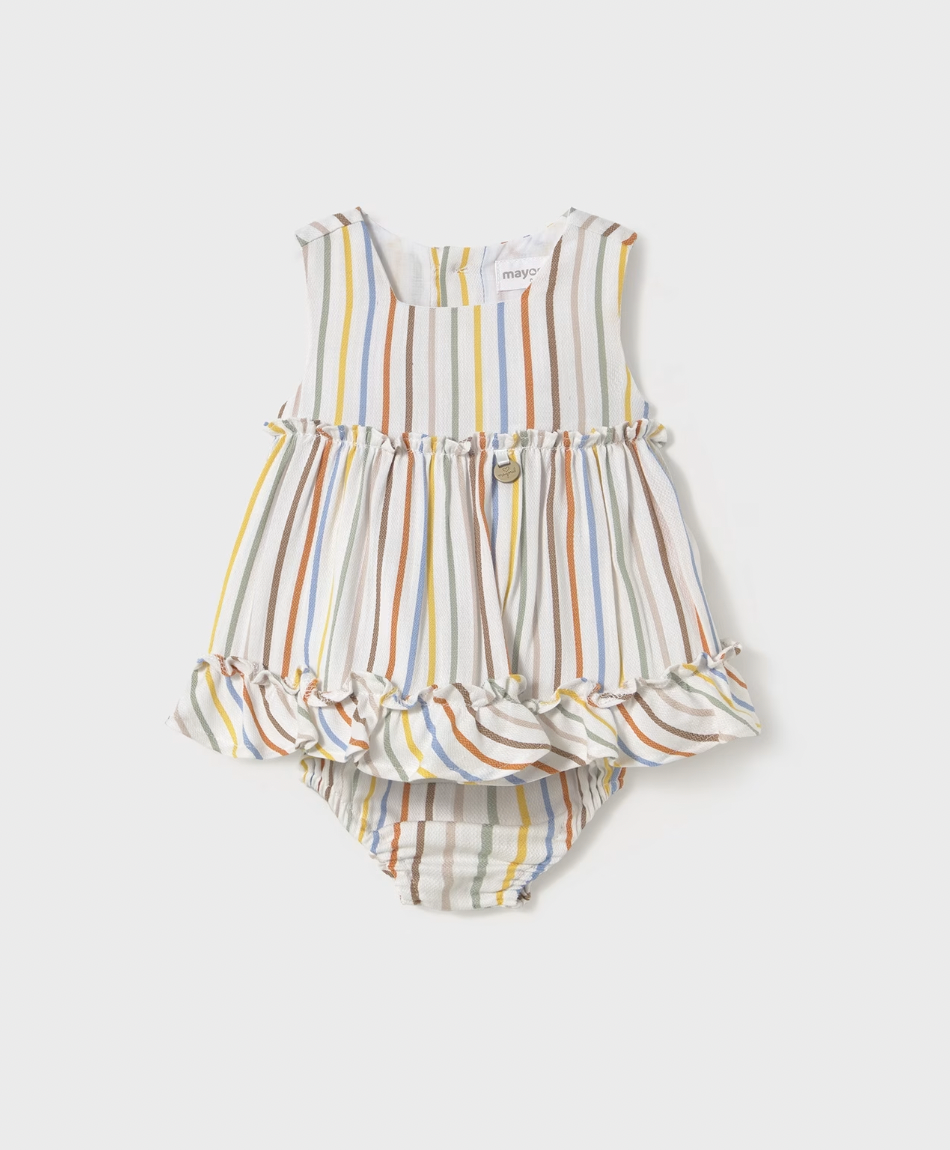 Ruffle Tank Dress - Stripes FINAL SALE