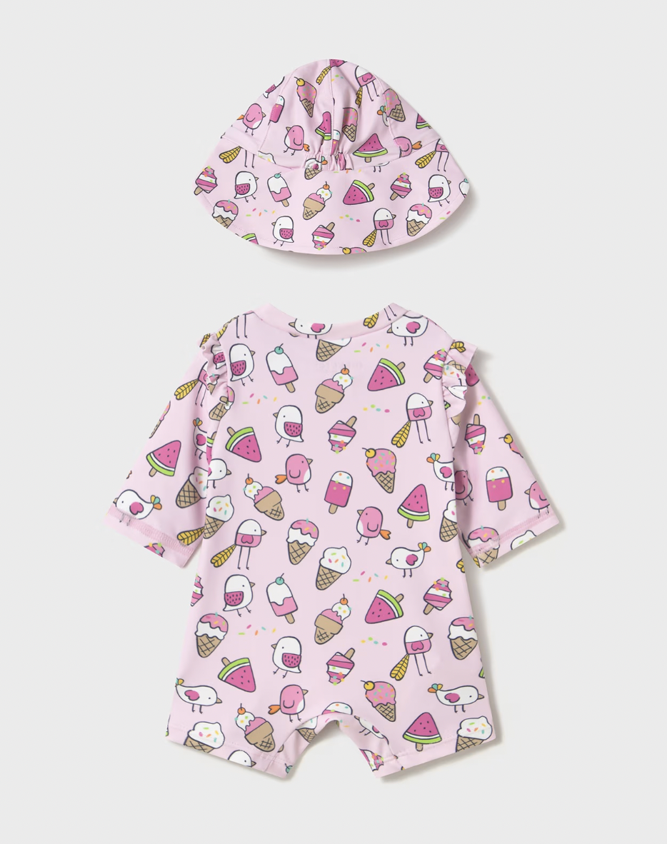 Rashguard Swimsuit - Petal FINAL SALE