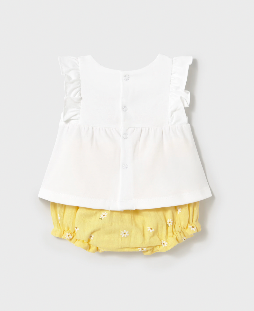 Flutter Applique Tee and Bloomer - Flower FINAL SALE