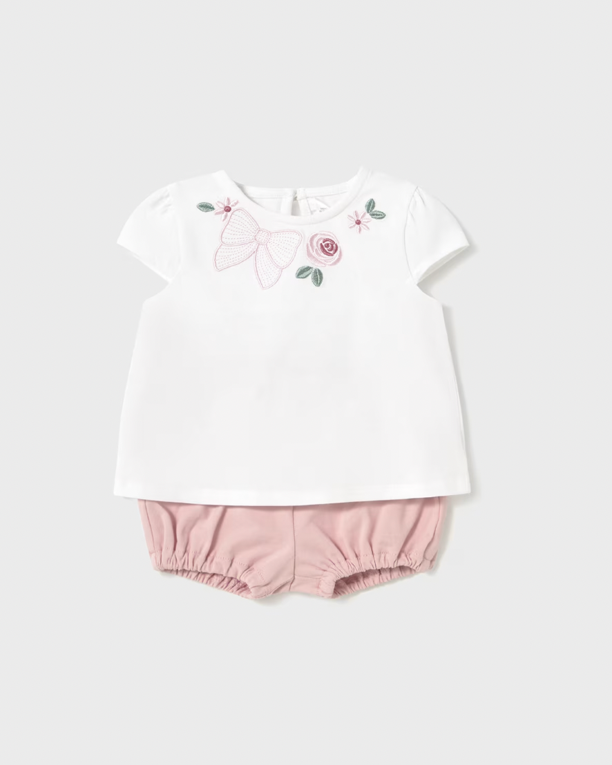 Cap Sleeve Tee and Bloomers - Bow FINAL SALE
