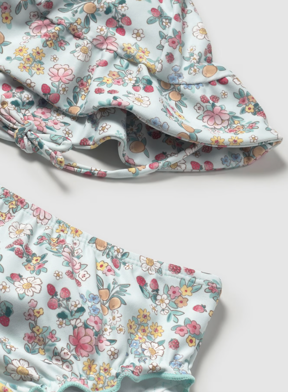 Swim Outfit and Hat - Jade Floral FINAL SALE