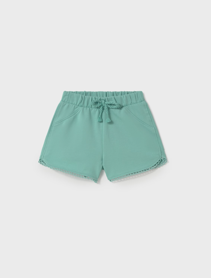 Scalloped Shorts - Aqua FINAL SALE