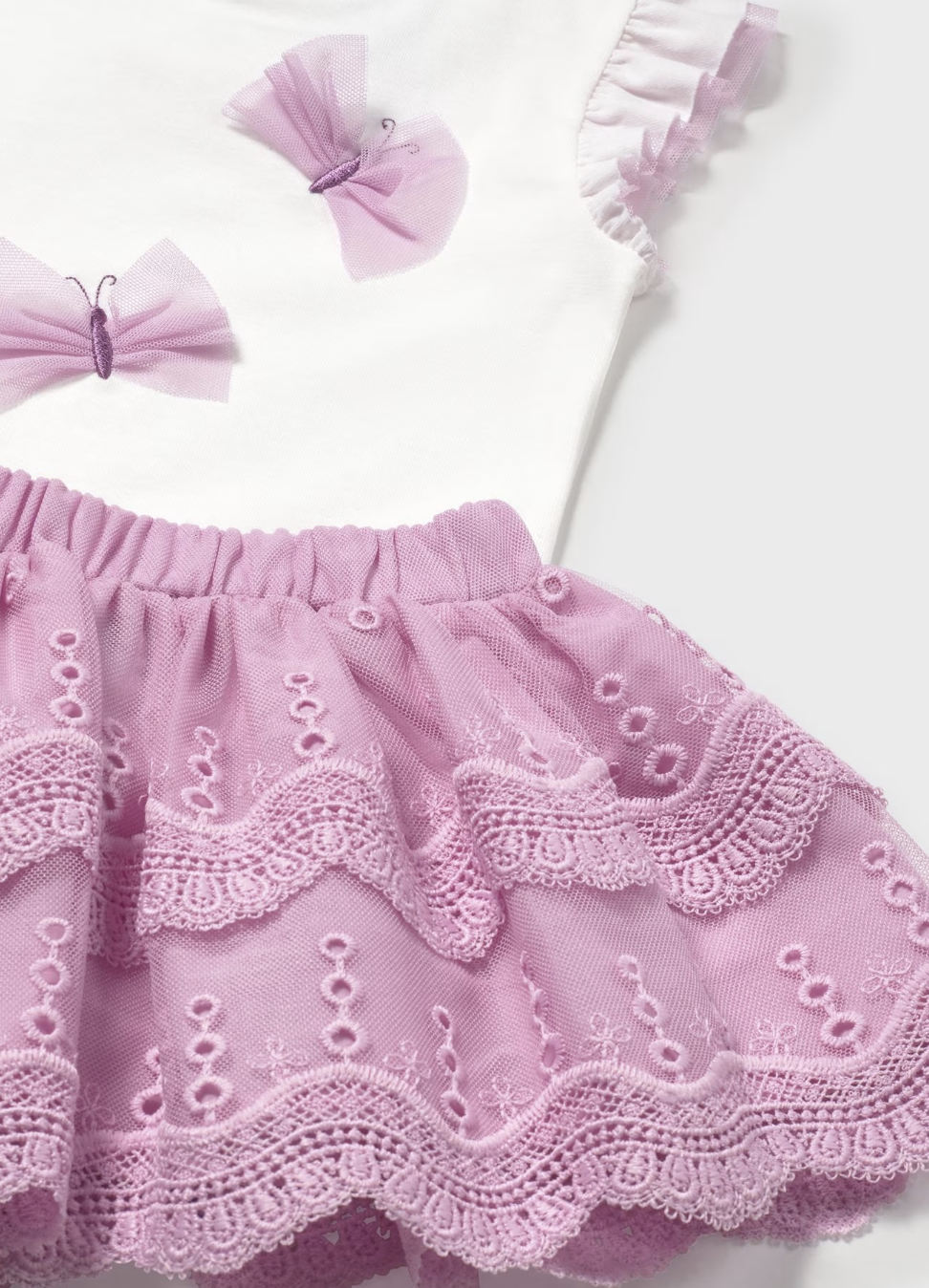 Flutter Sleeve Top and Skirt - Mauve FINAL SALE