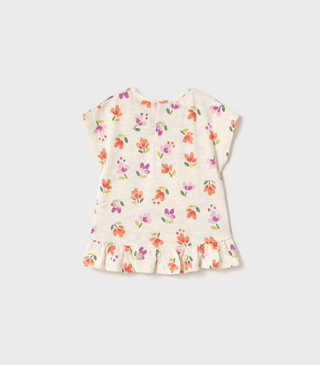 Ruffle Tee - Tropical Floral FINAL SALE