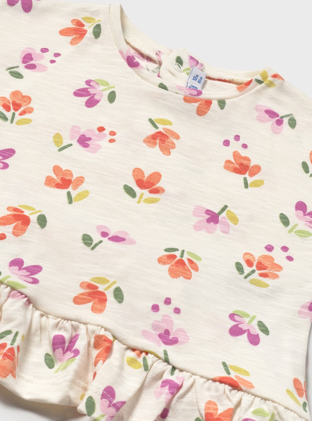 Ruffle Tee - Tropical Floral FINAL SALE