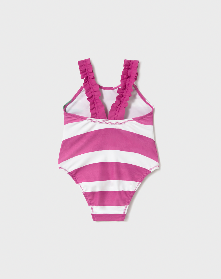 One Piece Swimsuit - Fuchsia Flowers FINAL SALE