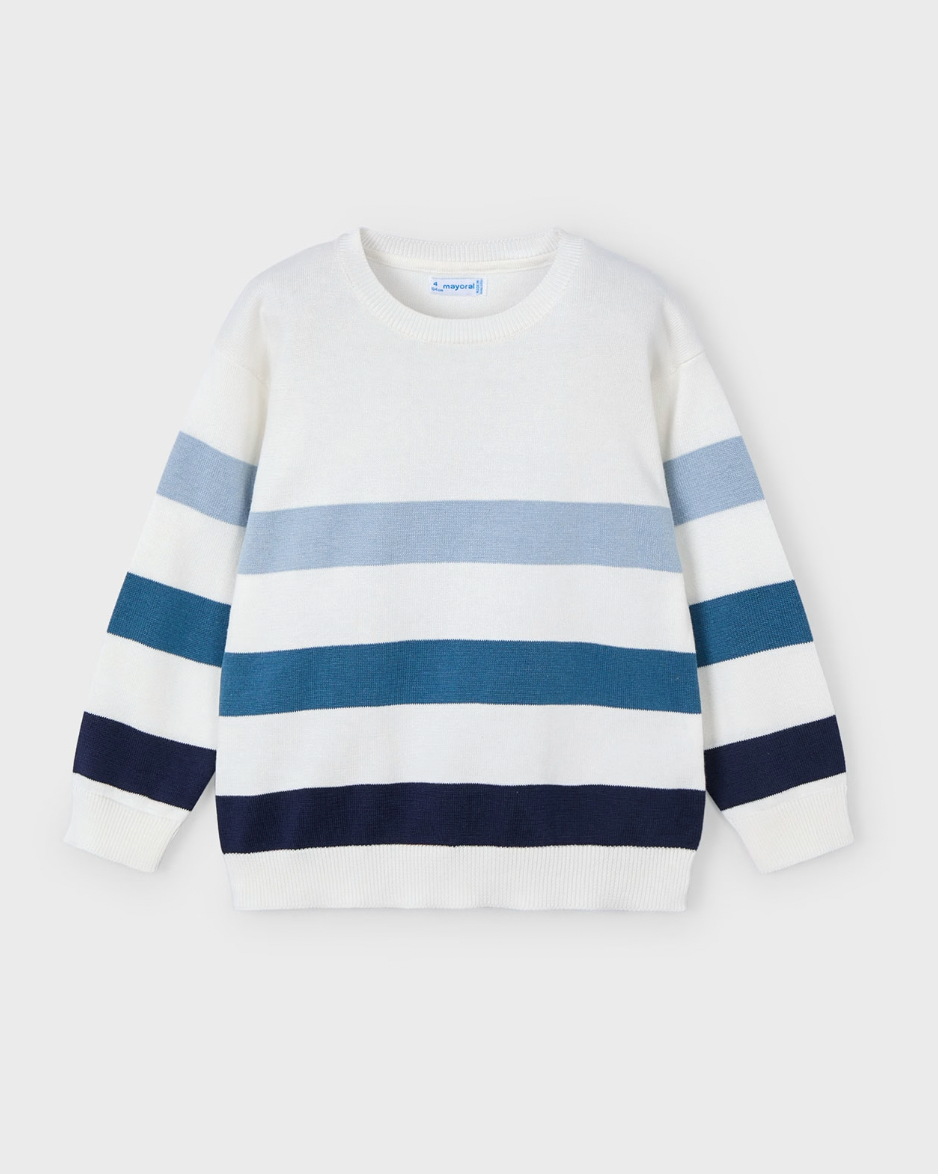 Classic Sweater - Blue Stripes FINAL SALE
