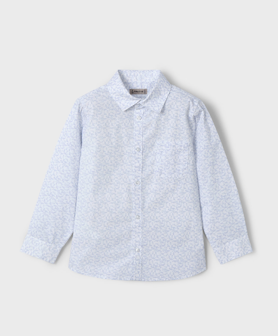 Patterned Button Down - Blue FINAL SALE