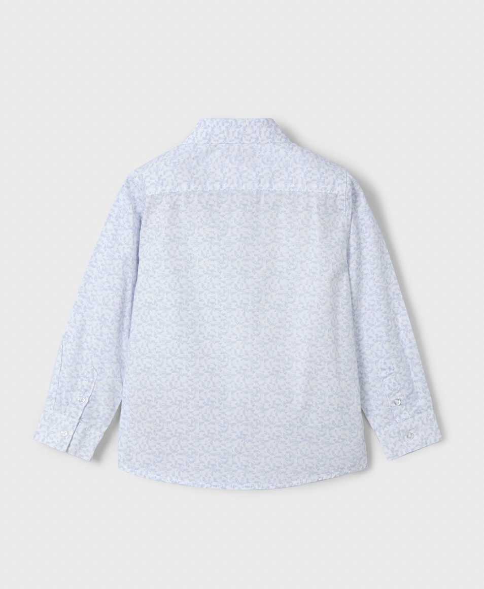 Patterned Button Down - Blue FINAL SALE