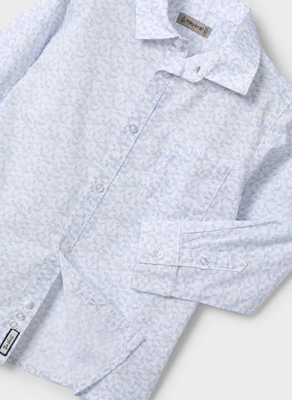 Patterned Button Down - Blue FINAL SALE