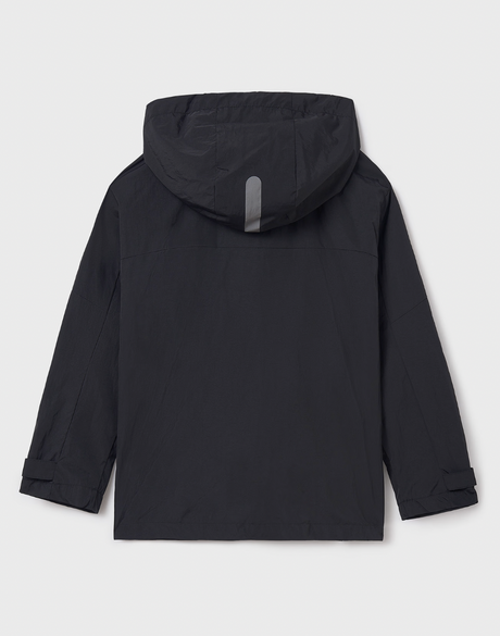 Hooded Windbreaker - Black FINAL SALE
