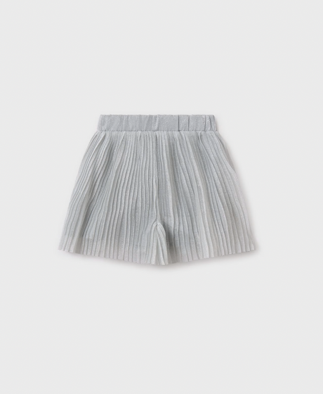 Pleated Shorts - Silver FINAL SALE