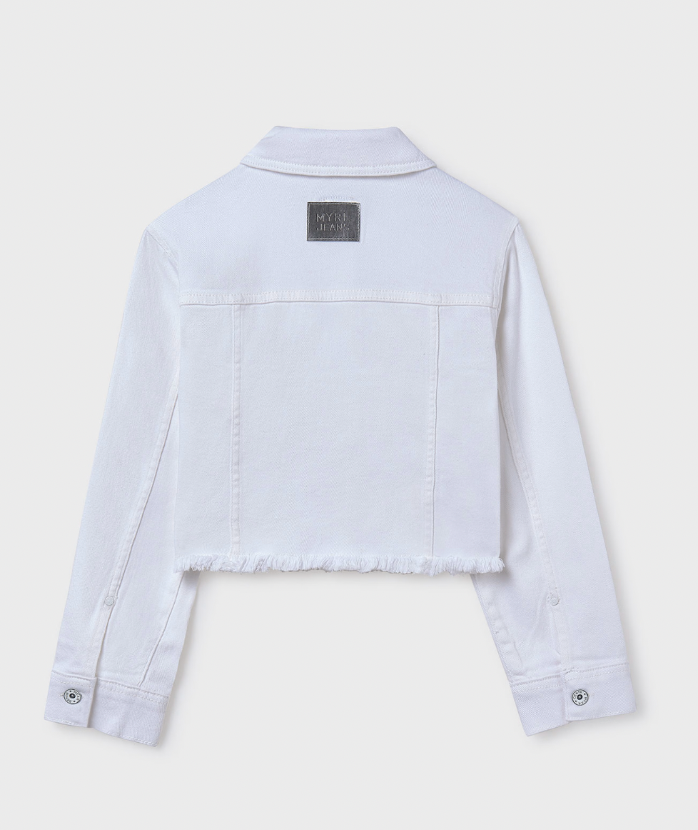 Denim Jacket - White FINAL SALE