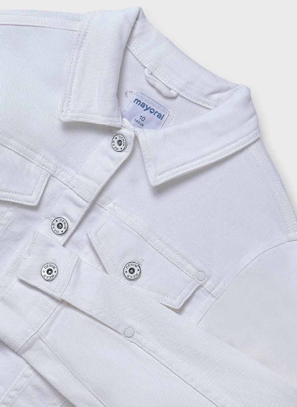 Denim Jacket - White FINAL SALE