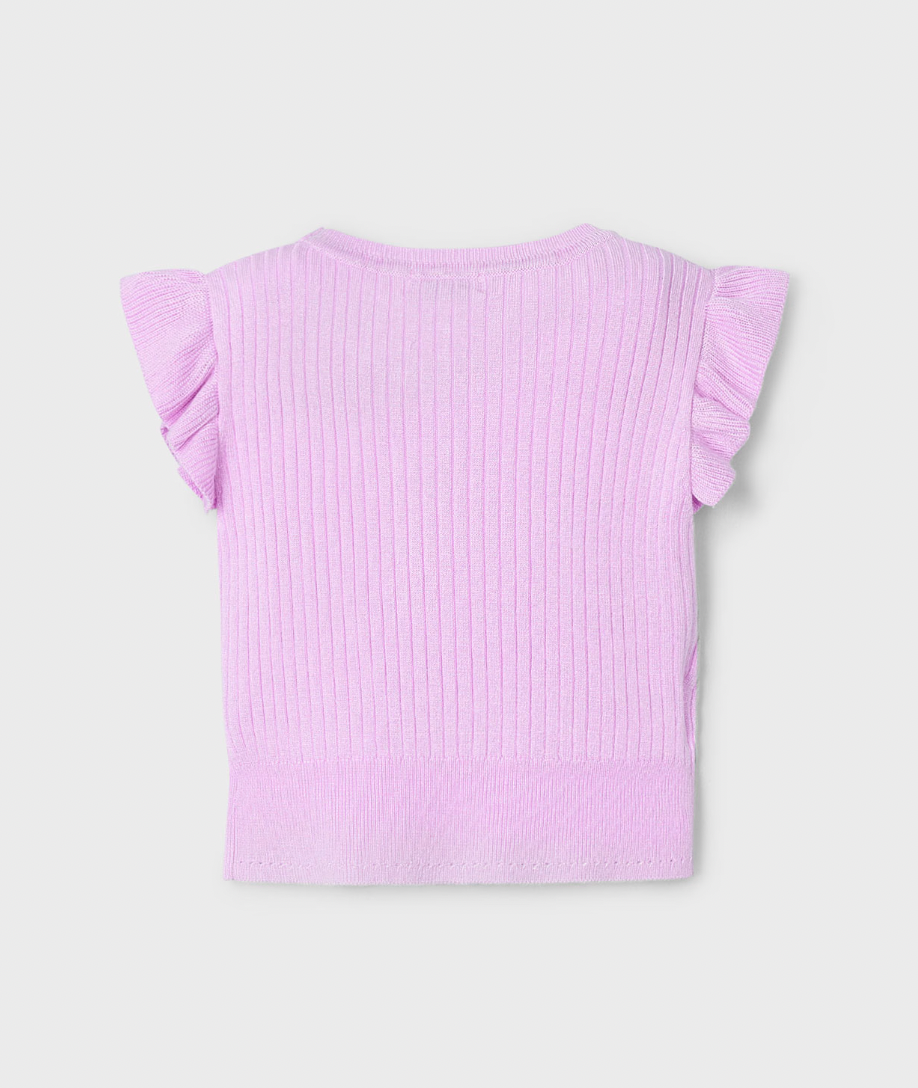 Knit Flutter Sleeve Top - Orchid FINAL SALE