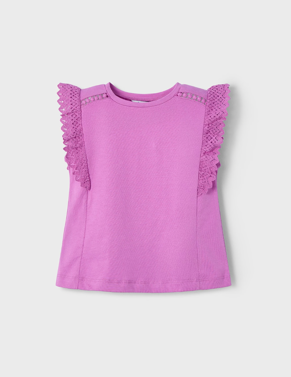 Ruffle Sleeve Top - Orchid FINAL SALE