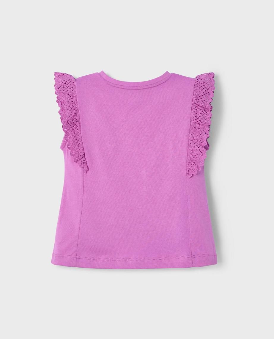 Ruffle Sleeve Top - Orchid FINAL SALE
