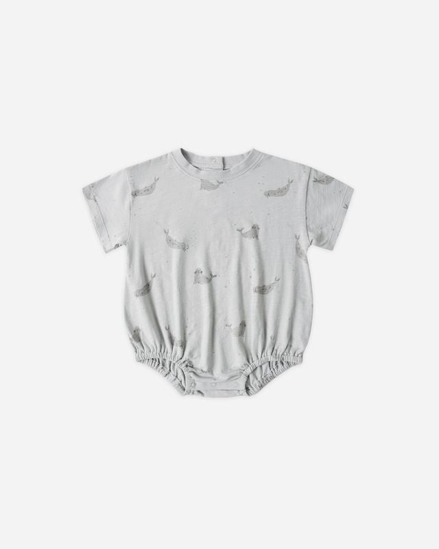 Rylee + Cru Relaxed Bubble Romper - Seals