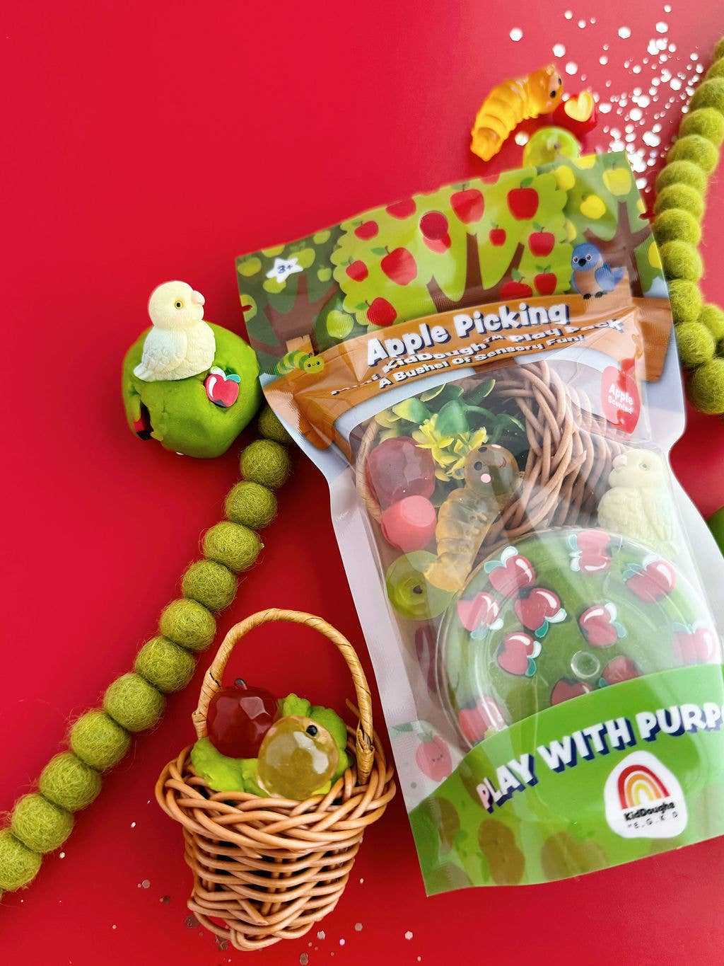 KidDough Mini Play Pack - Apple Picking