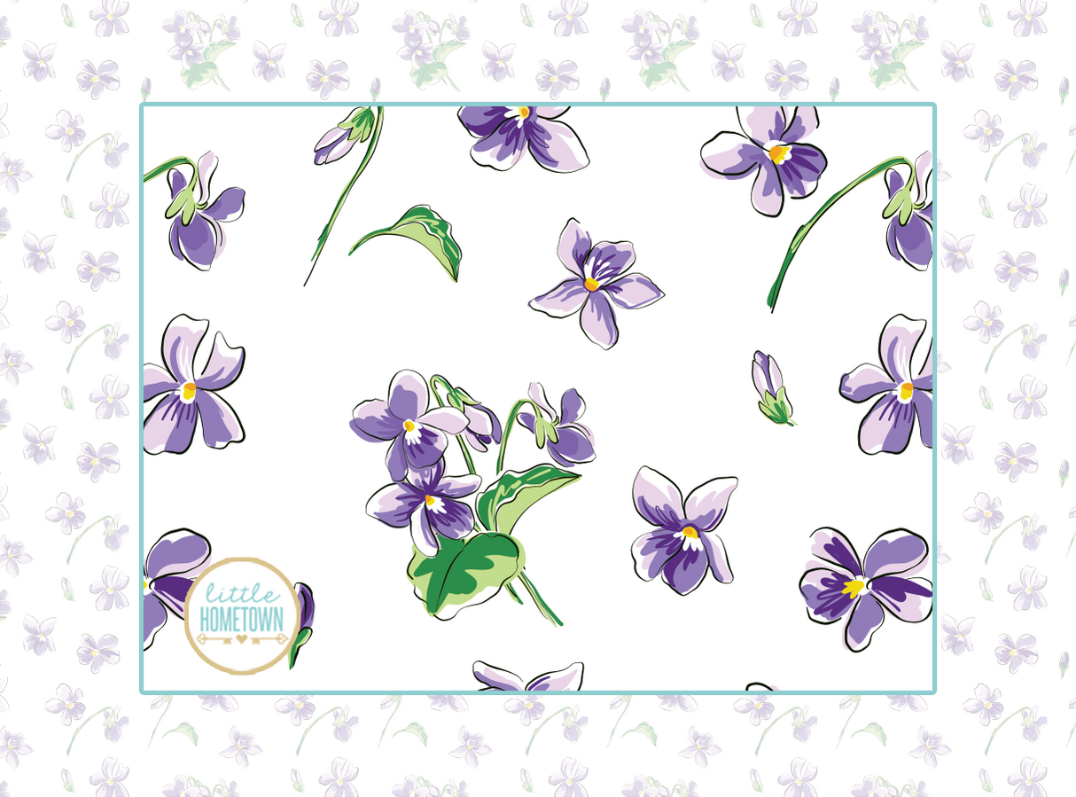 2-in-1 Burp Cloth and Bib - Violet