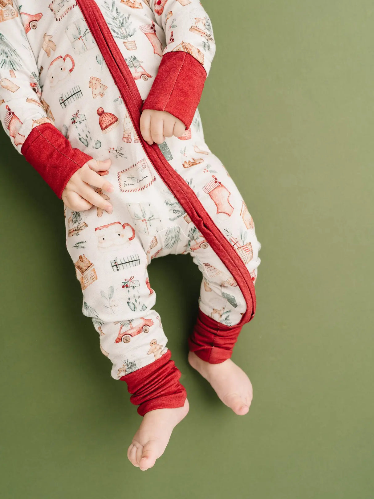 Bamboo Convertible Footie - Merry Moments