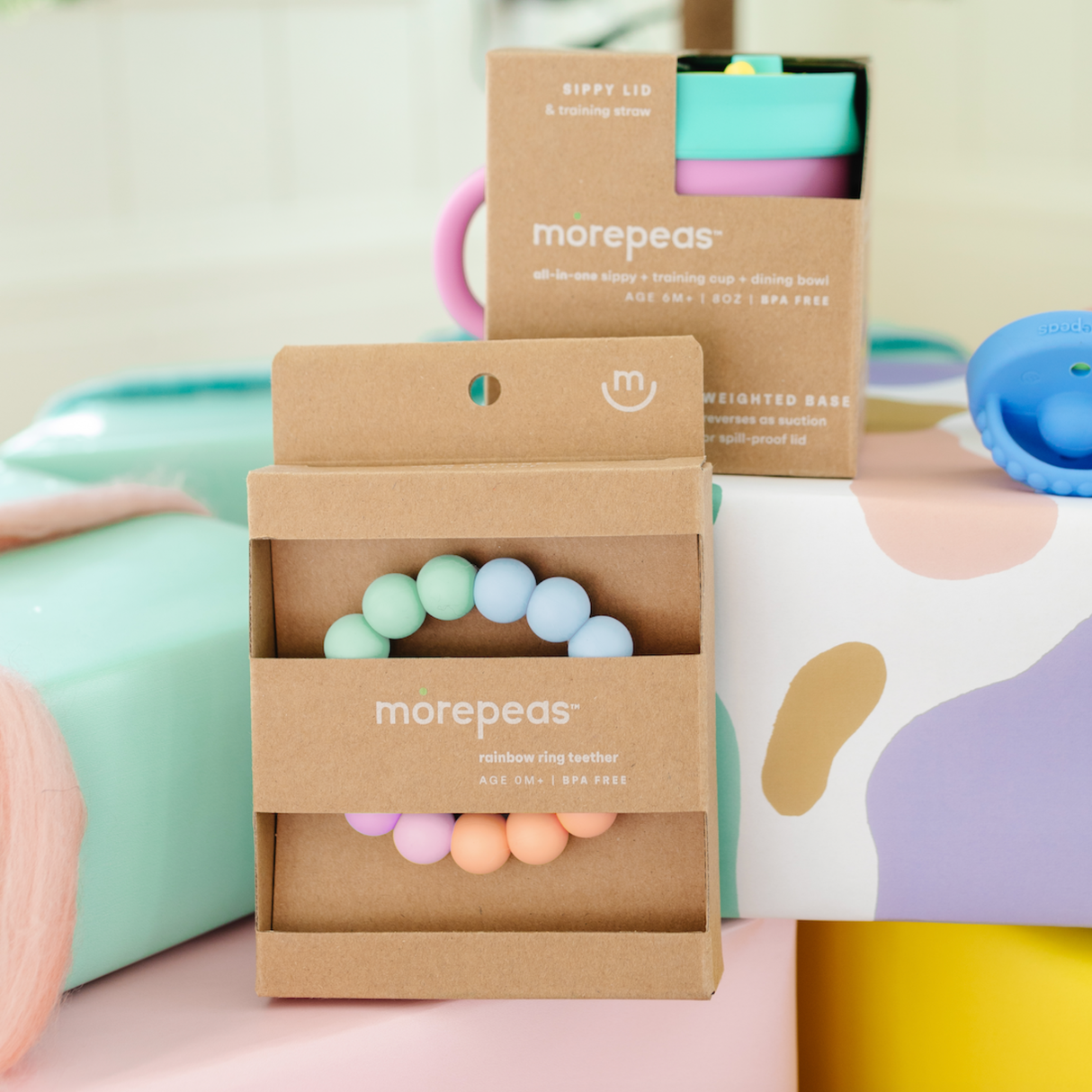 Rainbow Ring Teether - Pastel