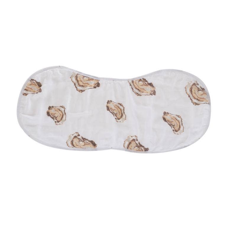 2-in-1 Burp Cloth and Bib - Oyster