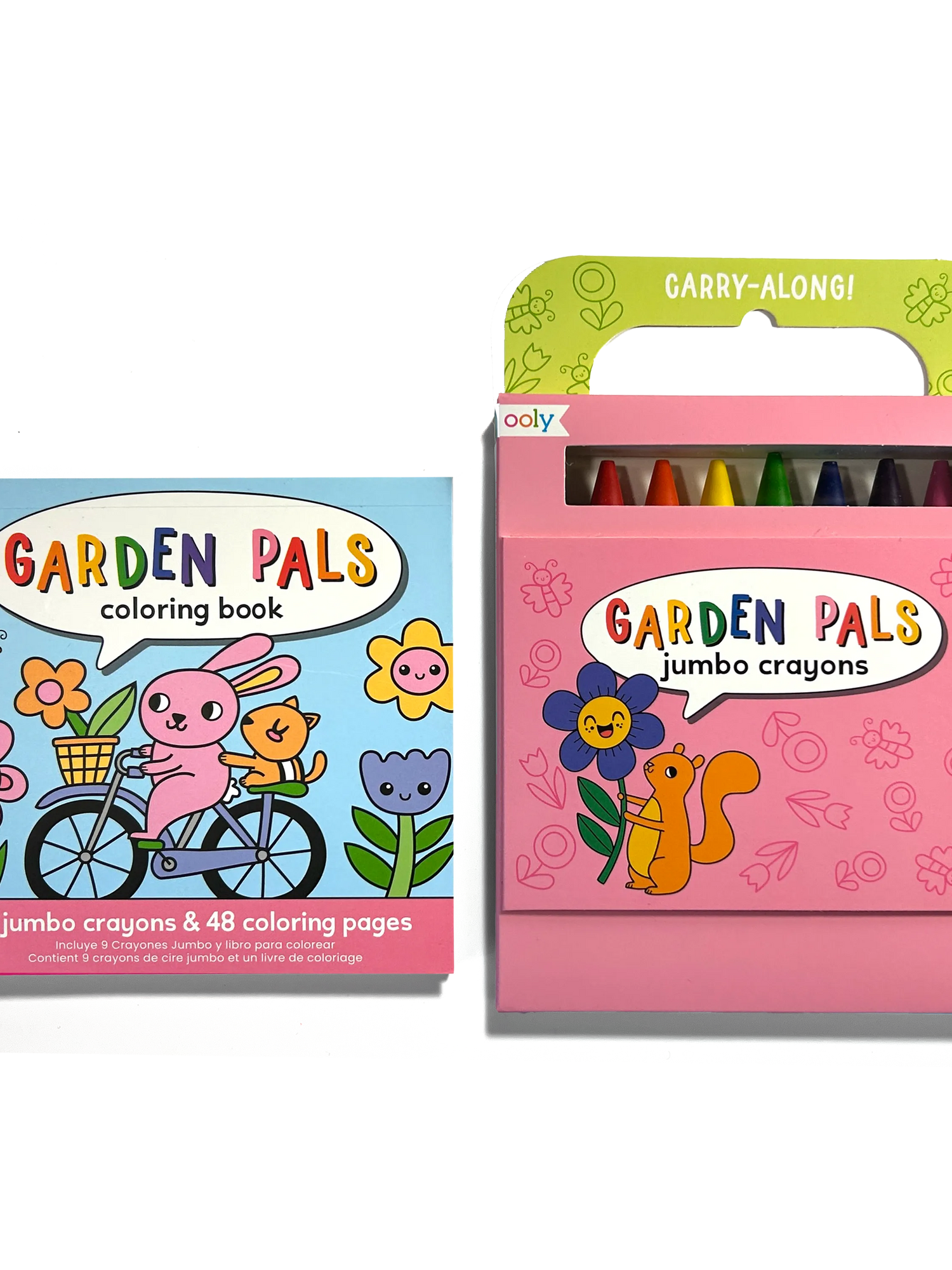Carry Along Coloring Book Set - Garden Pals