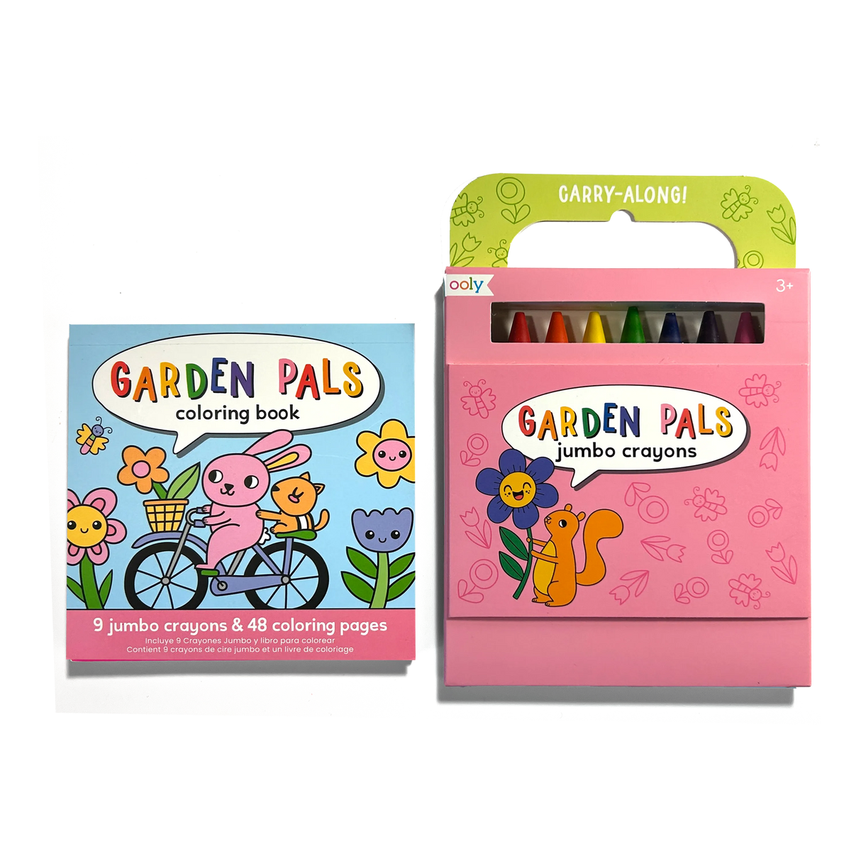 Carry Along Coloring Book Set - Garden Pals