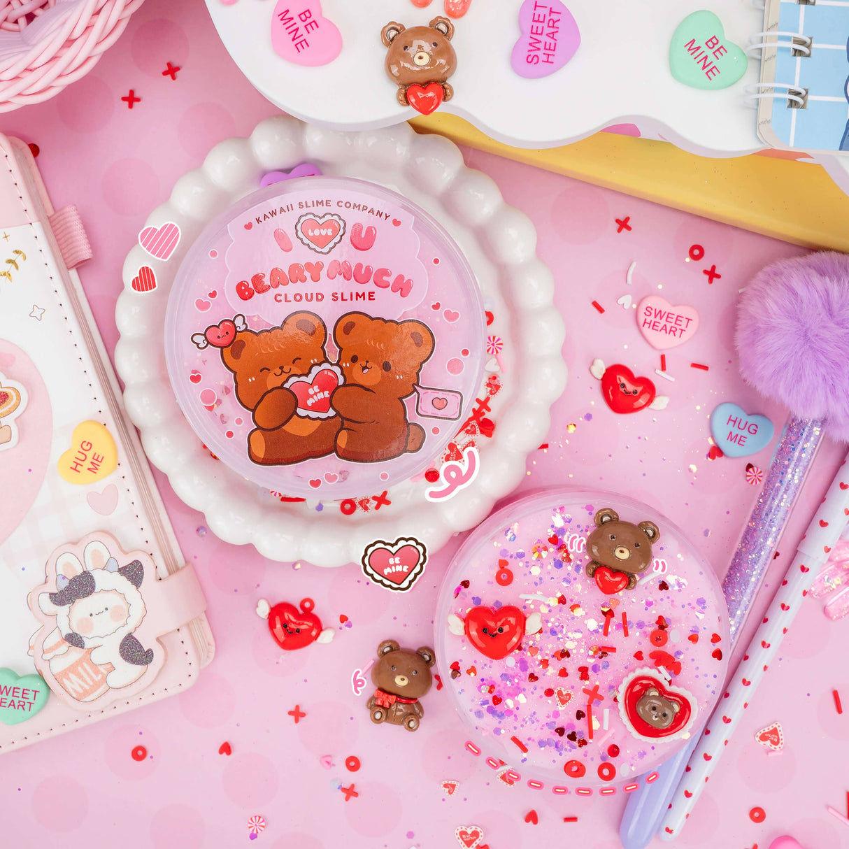 Kawaii Slime - I Love You Beary Much Cloud Slime
