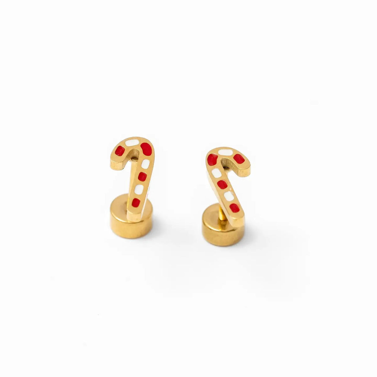 Pip Pop Post Earrings - Candy Cane