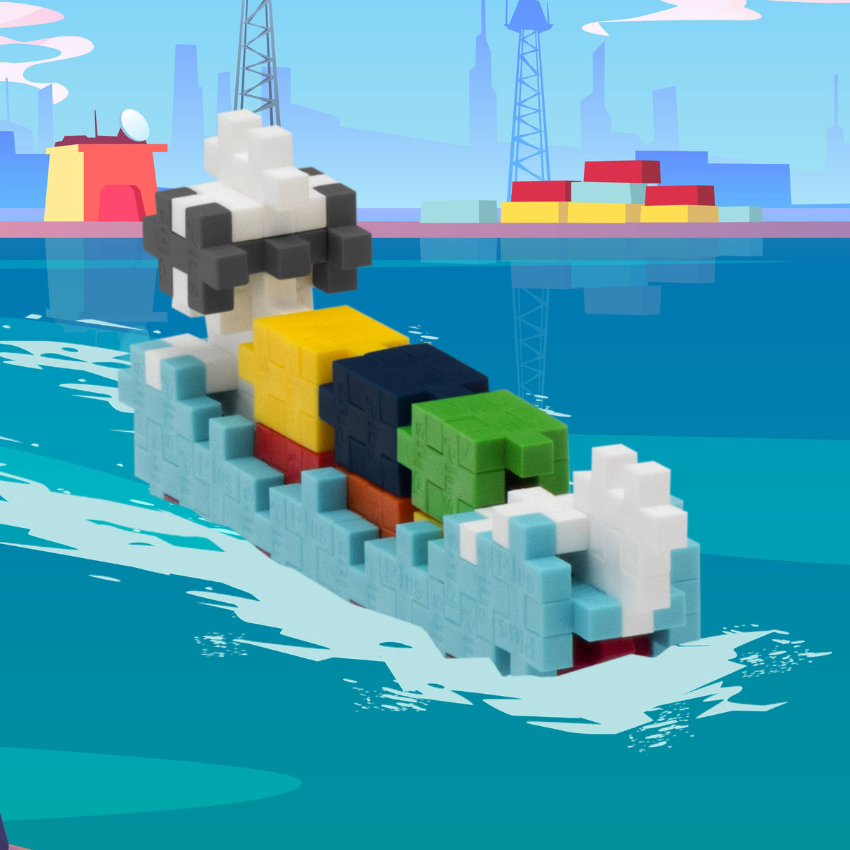 Plus-Plus Tube - Container Ship