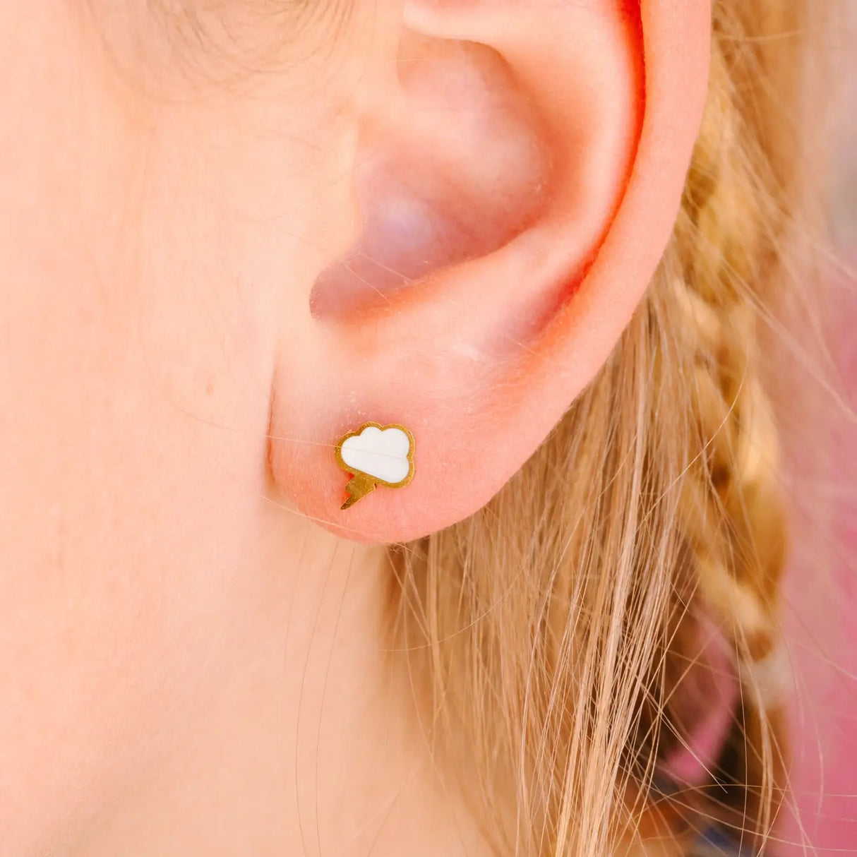 Pierced Co. Screwback Earrings - Storm Cloud