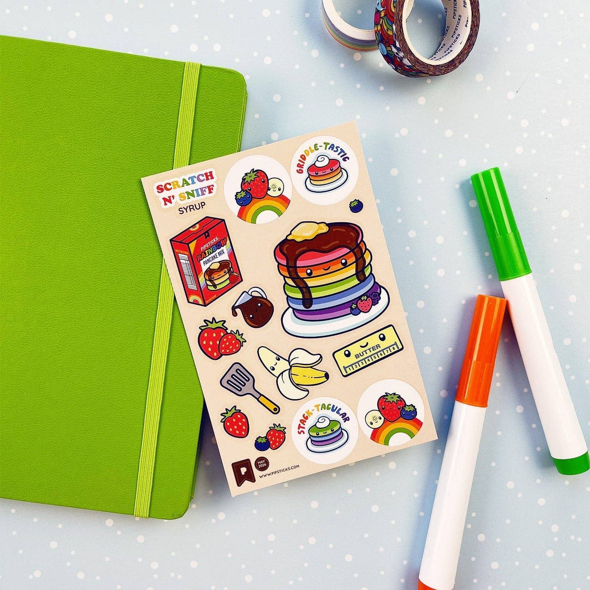 Pipstickers - Stack-tacular Breakfast Scratch 'n Sniff