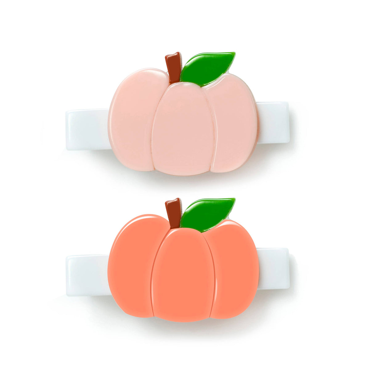 Acrylic Hair Clips - Pastel Pumpkins FINAL SALE