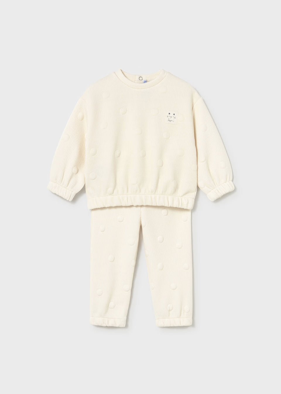Textured Tracksuit Set - Macchiato