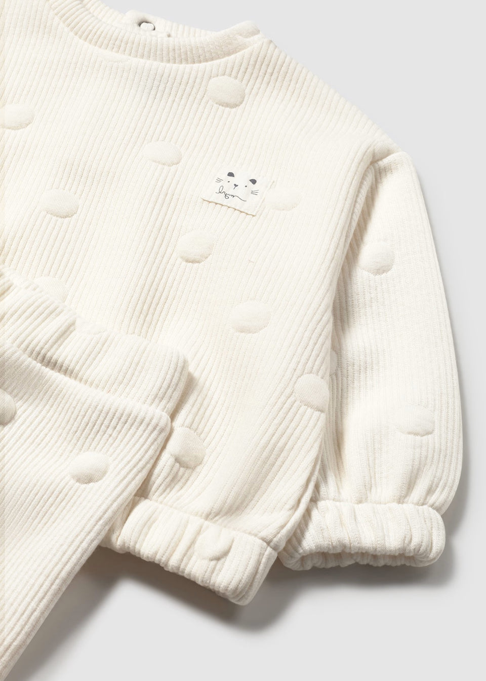 Textured Tracksuit Set - Macchiato