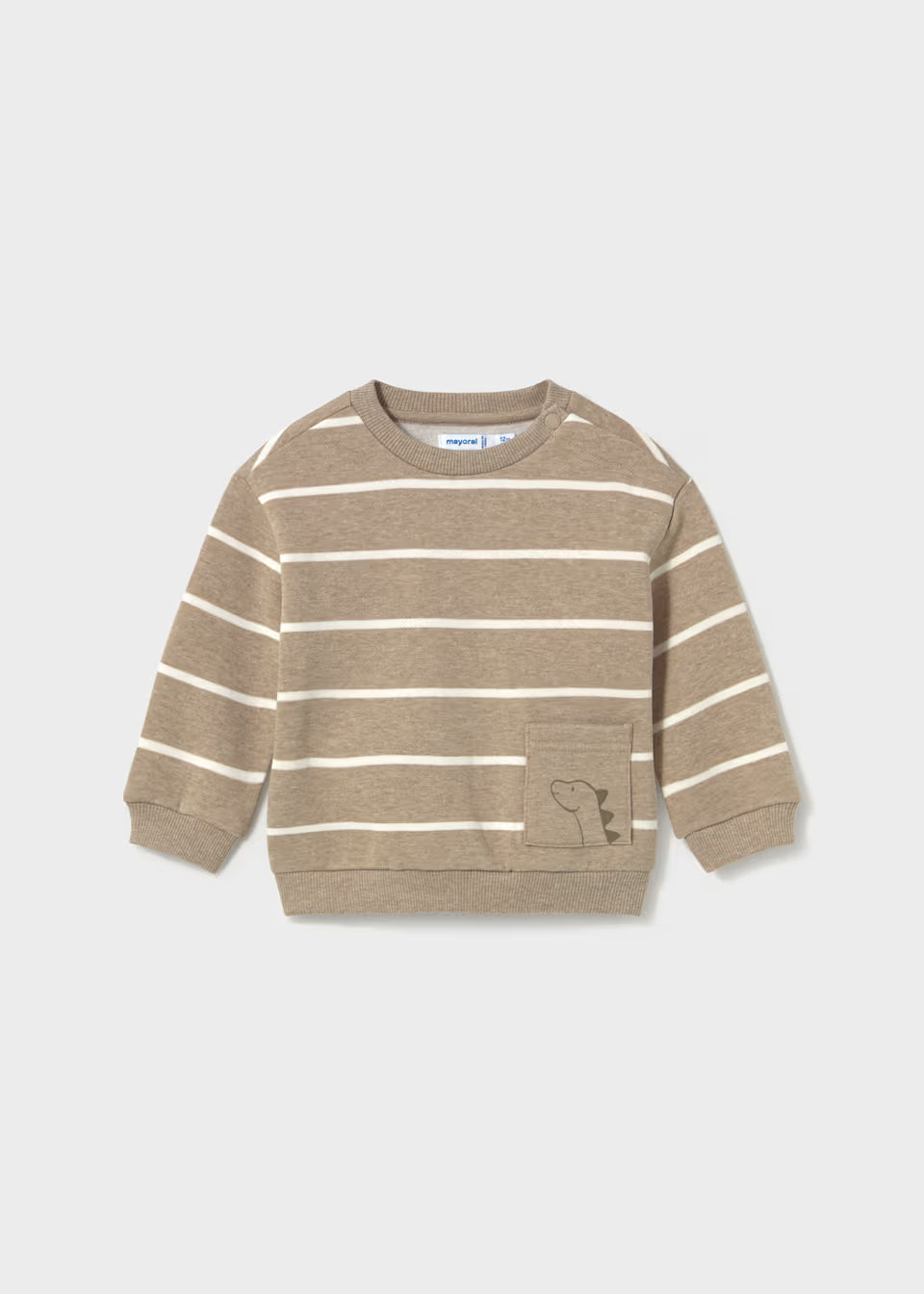 Pocket Pullover - Truffle Stripe
