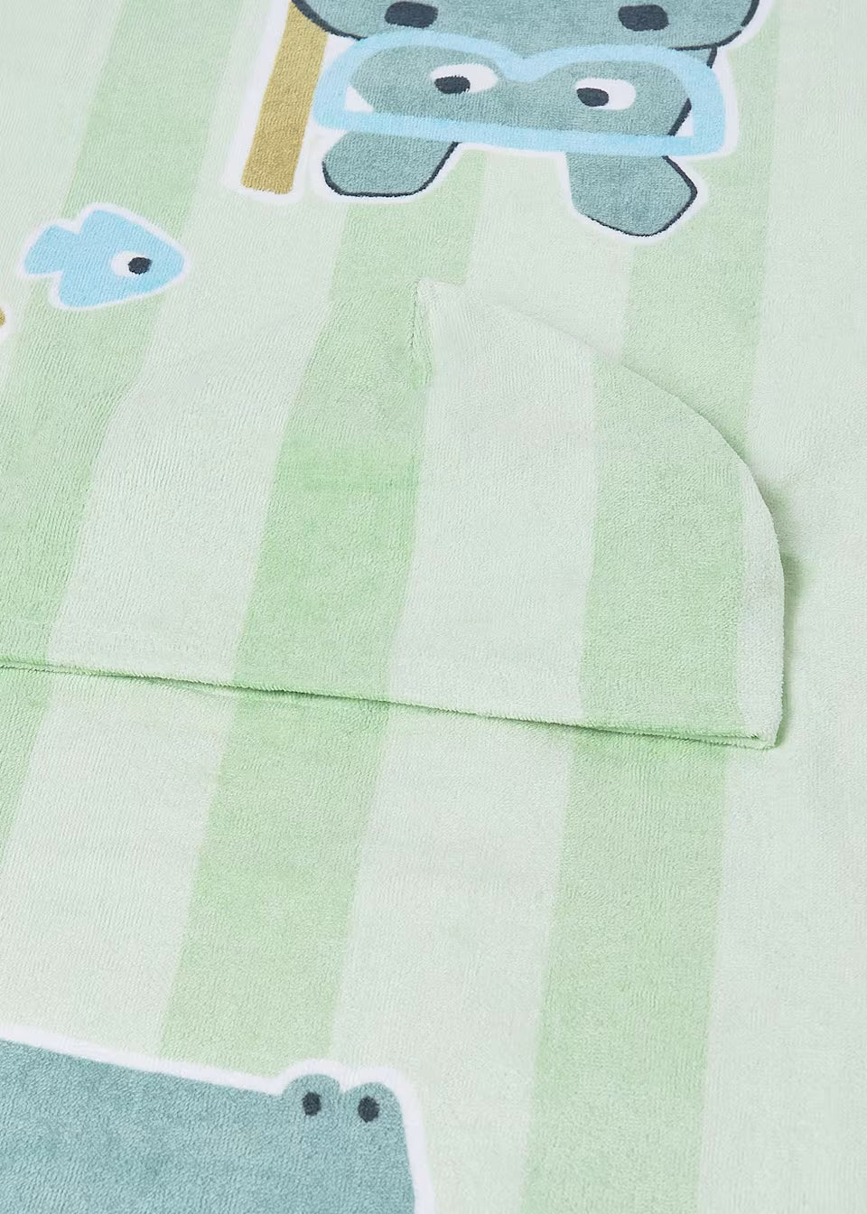 Toddler Hooded Towel Poncho - Crocodile
