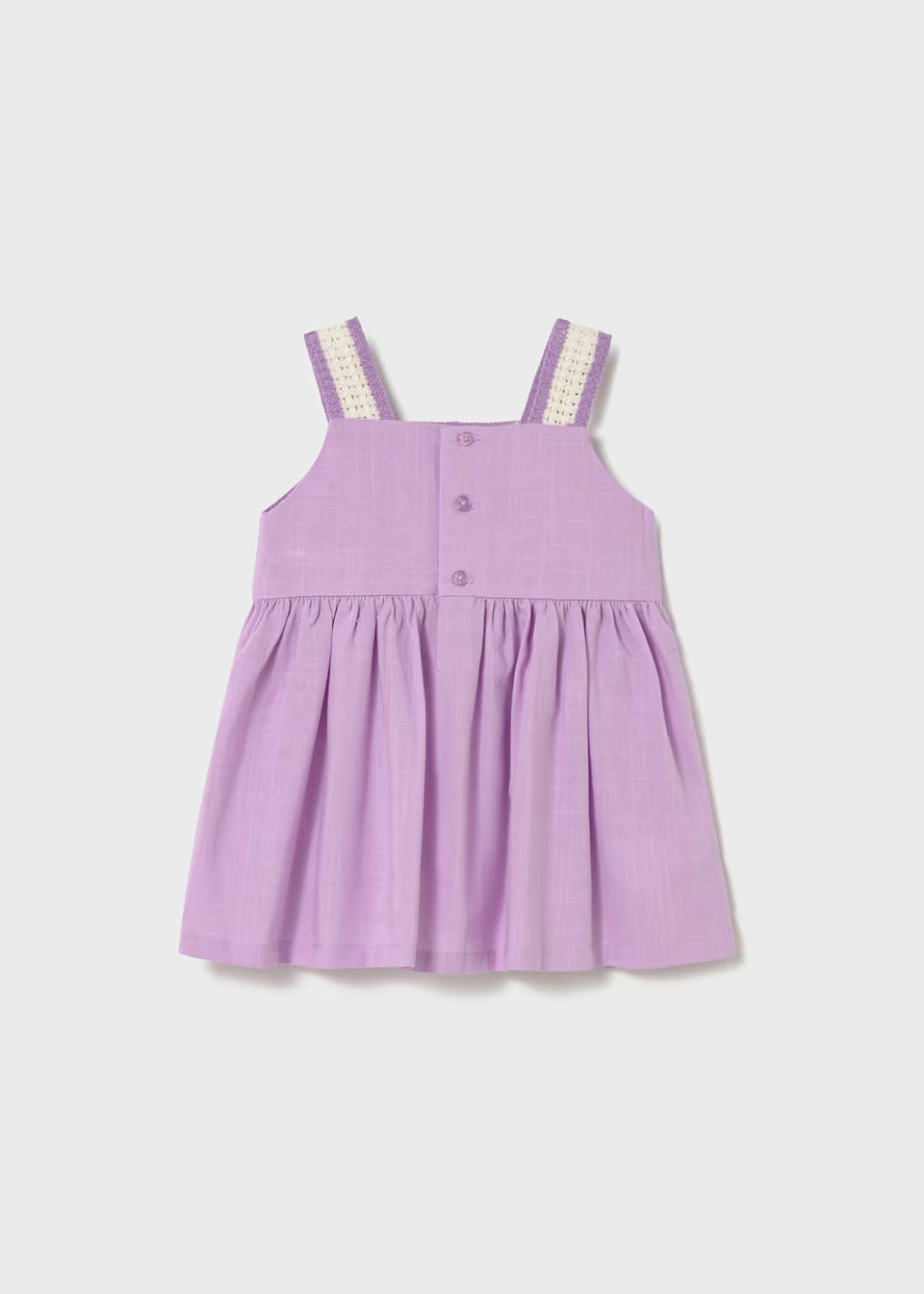 Crochet Detail Dress - Lilac