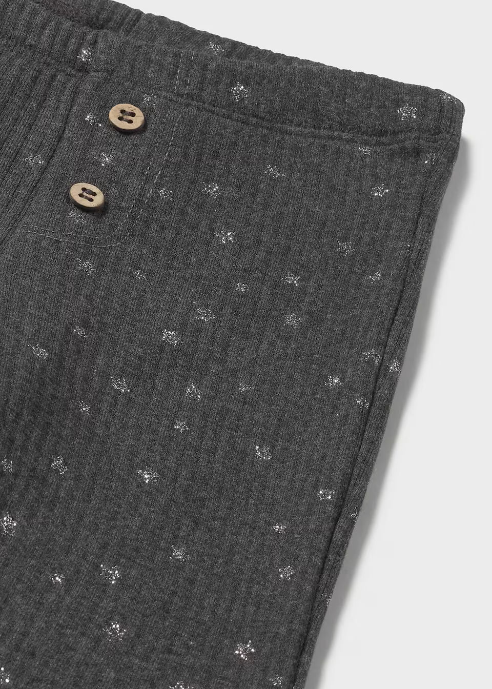 Ribbed Flare Leggings - Charcoal Shimmer