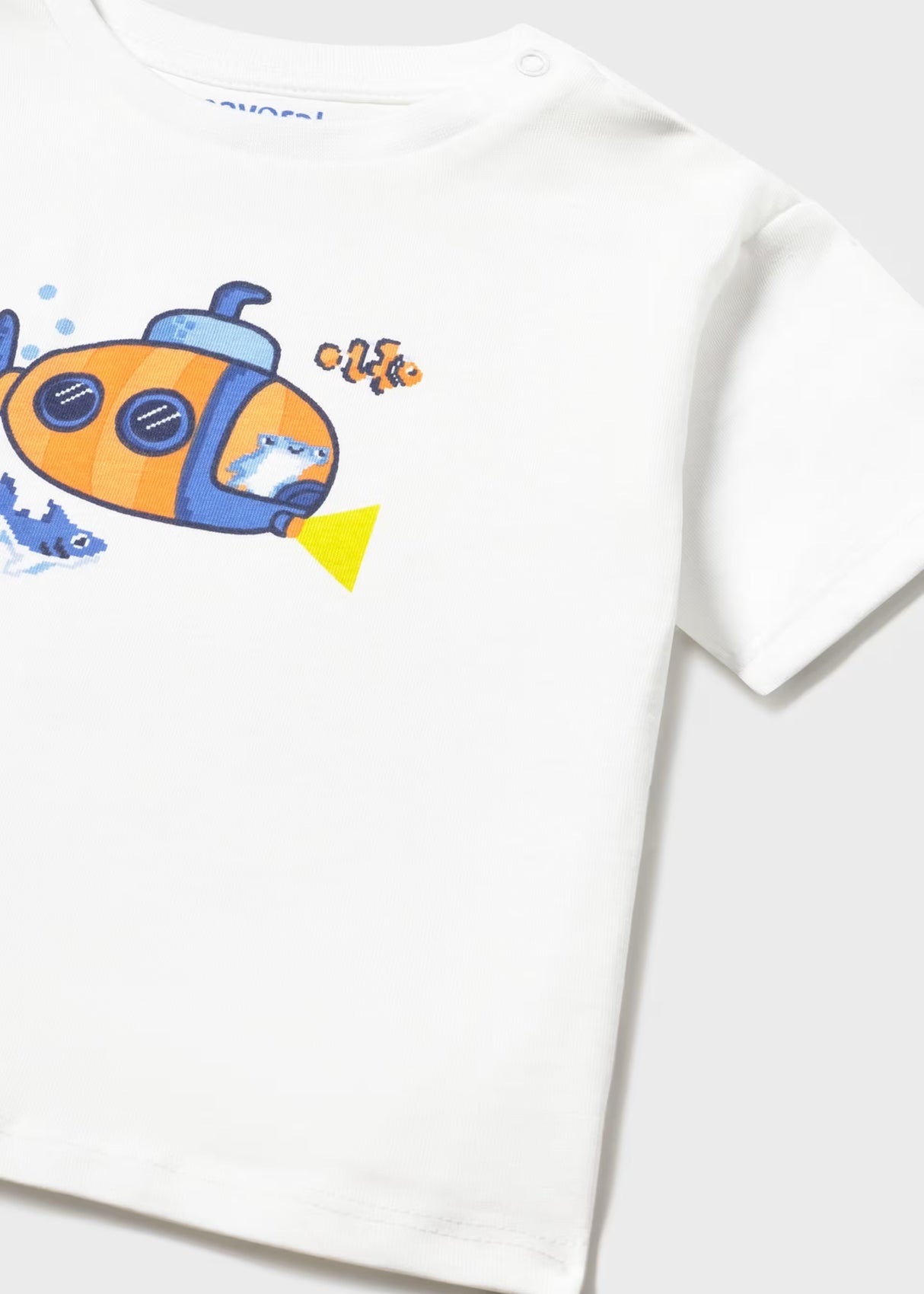 Graphic Tee and Shorts Set - Submarine