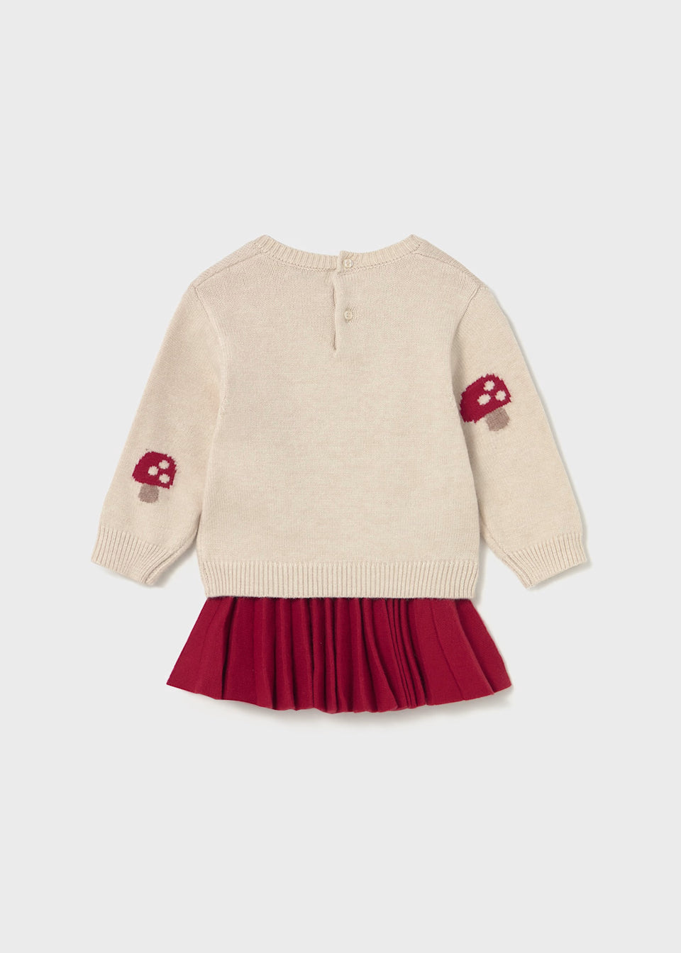 Sweater and Skirt Set - Mushroom